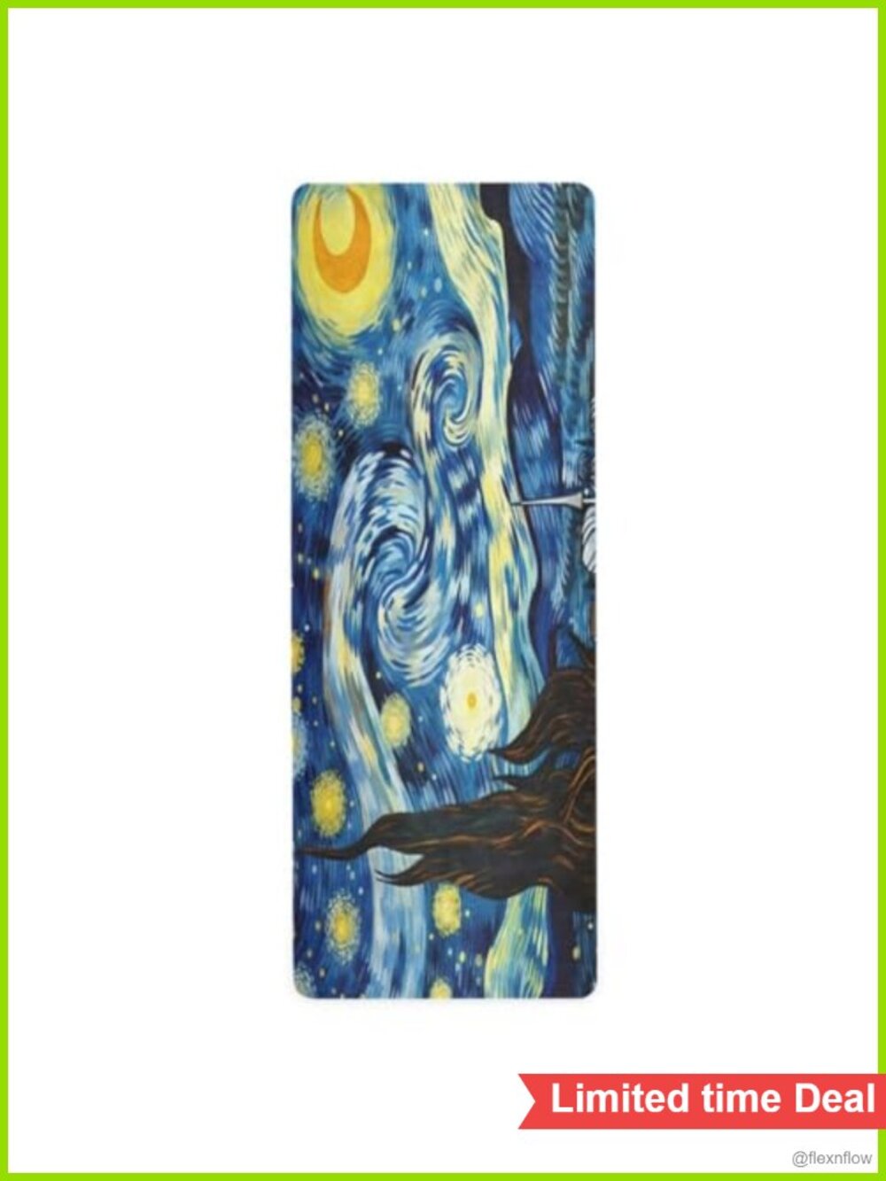 Non Slip Rubber Yoga Mat Thick Pilates Exercise Mat 71x26 in